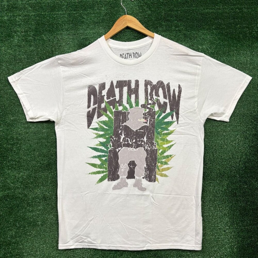 Death Row Records Electrical Chair Logo Hip-Hop T-Shirt Size Large